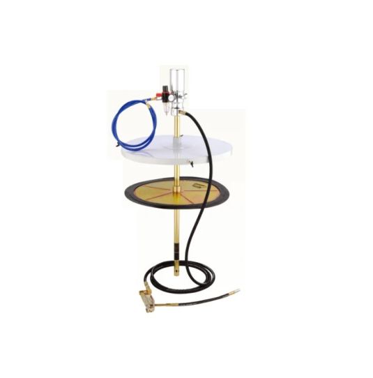 Нагнетатель смазки пневматический для бочек 180-220 л, рабочее давление 5-8 бар, с производительностью 800 г/мин AE&T HG-77220