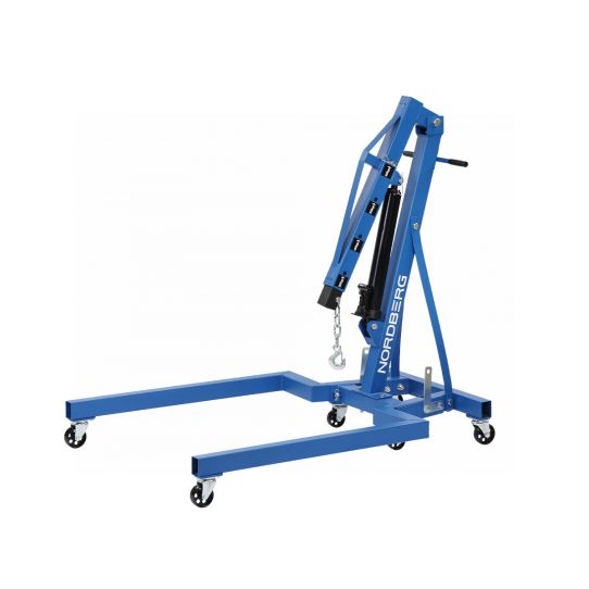 Кран гаражный подкатной 680 кг Nordberg N3707 гидравлический складной, с высотой подъема до 1980 мм