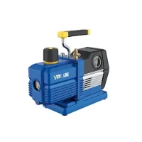 Двухступенчатый вакуумный насос Value VRP-8Di 226 л/м 15 мкр. c вакуумметром Двухступенчатый вакуумный насос Value VRP-8Di 226 л/м 15 мкр. c вакуумметром