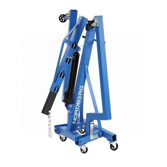 Кран гаражный подкатной 680 кг Nordberg N3707 гидравлический складной, с высотой подъема до 1980 мм