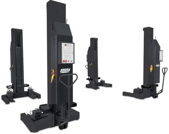 Подкатной подъемник для грузовых автомобилей электрогидравлический 30т Blitz HydroLift S3, 4 колонны