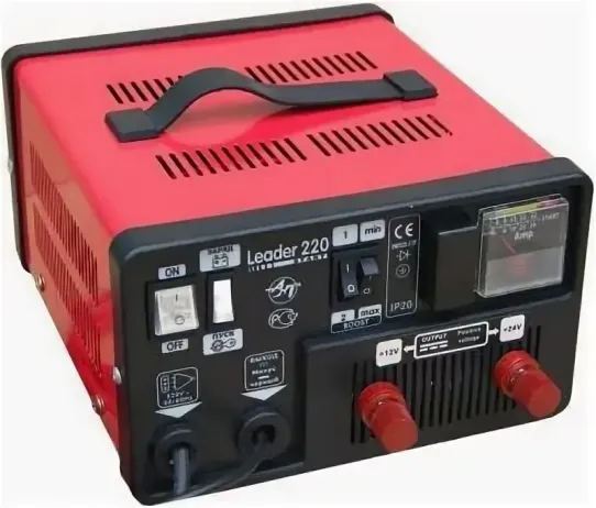 Пуско-зарядное устройство для 12В и 24В аккумуляторов, пусковой ток 180А Leader 220 Start TELWIN