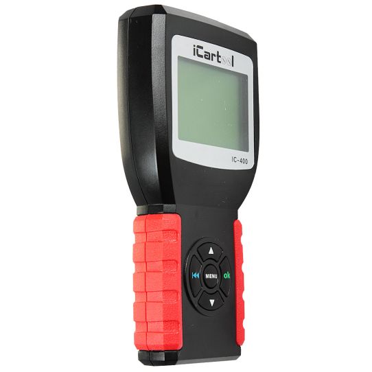 Тестер аккумуляторных батарей AGM, EFB, Gel 12/24В до 200Ач, нагрузка 2000А с защитой от переполюсовки iCartool IC-400