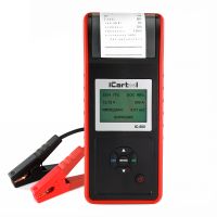Тестер аккумуляторных батарей 12/24В с цифровым дисплеем и термопринтером iCartool IC-500