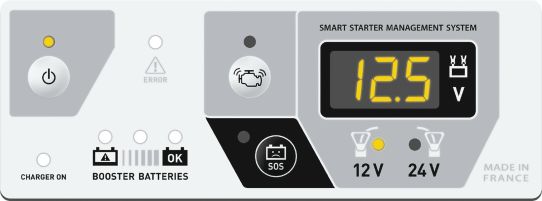 Пусковое устройство бустер 12В 24В пусковой ток до 8500А 100000мАч с автоматическим запуском GYS STARTPACK PRO12.24 XL 026711