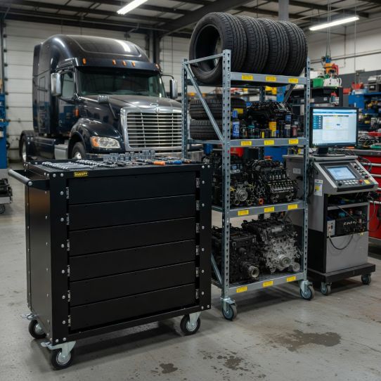 Тележка инструментальная Garopt GT6, 6 ящиков, без инструментов, черная