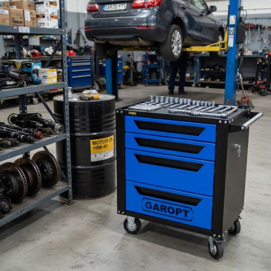 Тележка инструментальная Garopt GTS4 NEW, 4 ящика, без инструментов