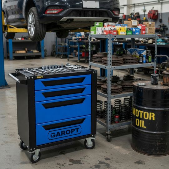 Тележка инструментальная Garopt GTS4 NEW, 4 ящика, без инструментов