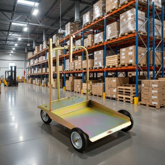 Тележка для бочек 180-220 л, ручная усиленная на 4 колесах, DMECL A09221