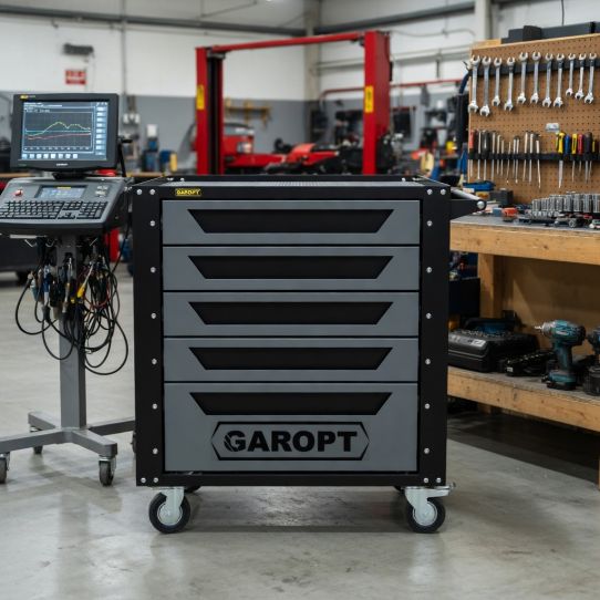 Тележка инструментальная Garopt Gt5.grey new, 5 ящиков, без инструментов, серая