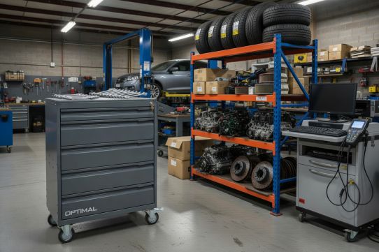 Тележка инструментальная, Optimal NT215, 5 ящиков, без инструментов