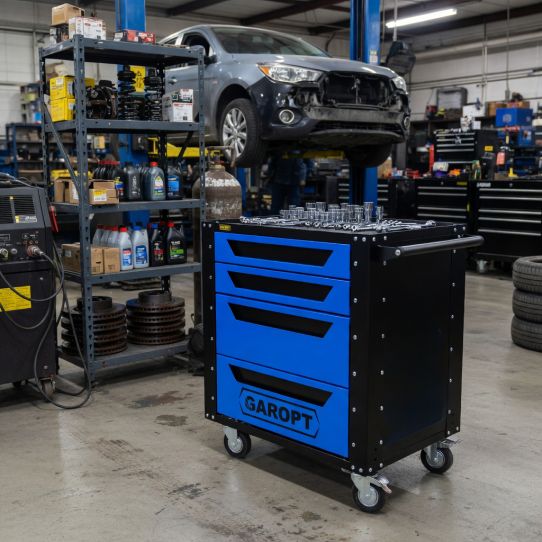 Тележка инструментальная Garopt Gt4.blue new, 4 ящика, без инструментов