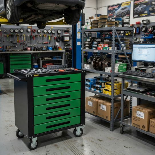 Тележка инструментальная Garopt GTS6.green new, 6 ящиков, без инструментов
