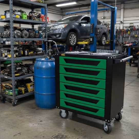 Тележка инструментальная Garopt GTS6.green new, 6 ящиков, без инструментов