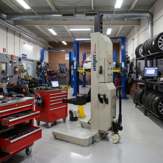 Подкатной подъемник для грузовых автомобилей электрогидравлический 22т Velyen 4EF0050, 4 колонны