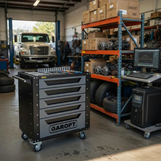 Тележка инструментальная Garopt Gt5.grey new, 5 ящиков, без инструментов, серая