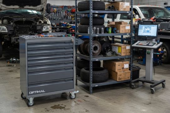 Тележка инструментальная, Optimal NT317, 7 ящиков, без инструментов, серая