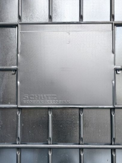 Еврокуб 1000 литров на металлическом поддоне в металле (БУ, промытый)