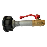 Переходник на еврокуб 62 с краном на резьбу 3/4