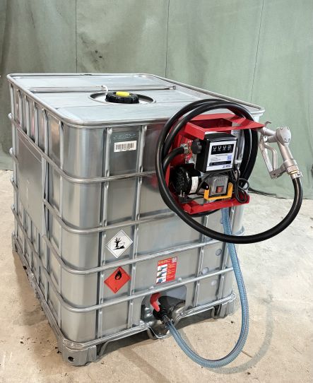 Мини АЗС для дизельного топлива 220 вольт 60 л/м еврокуб в металле Armor