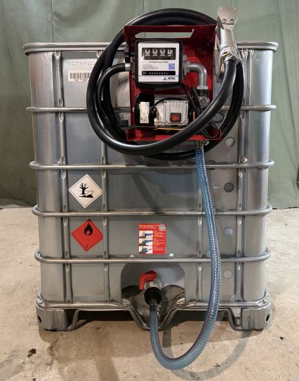 Мини АЗС для дизельного топлива 220 вольт 60 л/м еврокуб в металле Armor