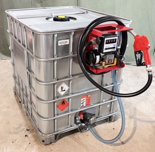 Мини АЗС для дизельного топлива 220 вольт 60 л/м еврокуб в металле Armor