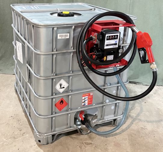 Мини АЗС для дизеля 12V 60 л/м еврокуб в металле мобильный Armor