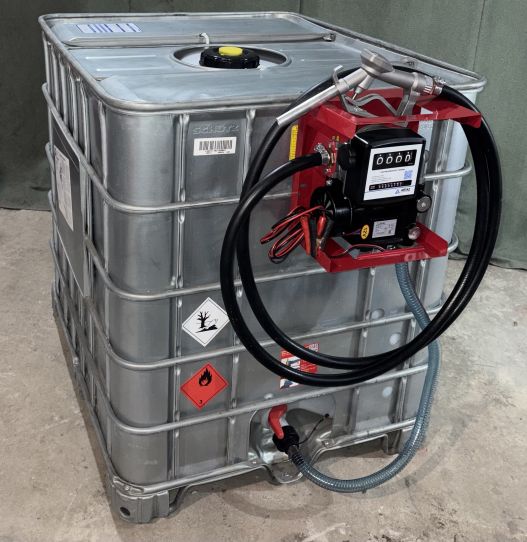 Мини АЗС для дизеля 12V 60 л/м еврокуб в металле мобильный Armor