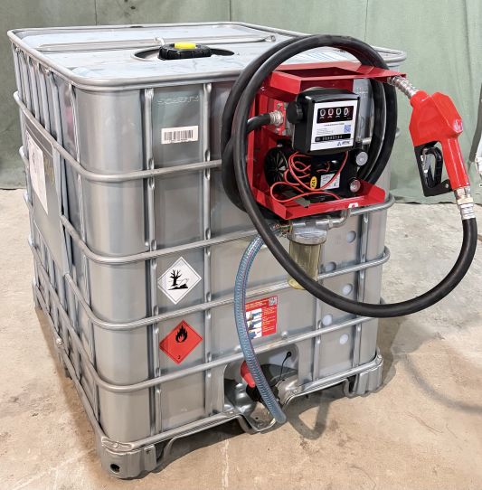 Мини АЗС для дизеля 12V 60 л/м еврокуб в металле мобильный Armor