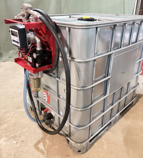 Мини АЗС для дизеля 12V 60 л/м еврокуб в металле мобильный Armor