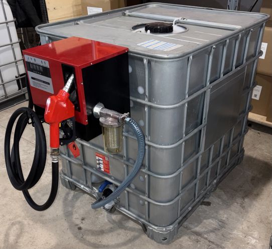 Мини АЗС для дизеля 220V 60 л/м еврокуб в металле с колонкой Artaz Cube Armor