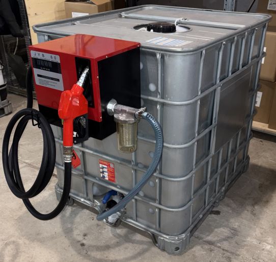 Мини АЗС для дизеля 220V 60 л/м еврокуб в металле с колонкой Artaz Cube Armor