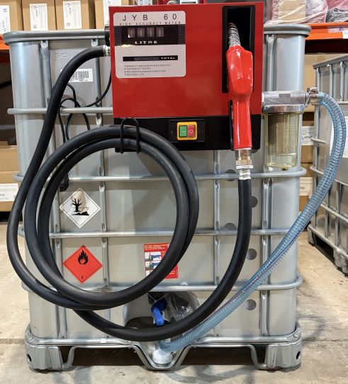 Мини АЗС для дизеля 220V 60 л/м еврокуб в металле с колонкой Artaz Cube Armor