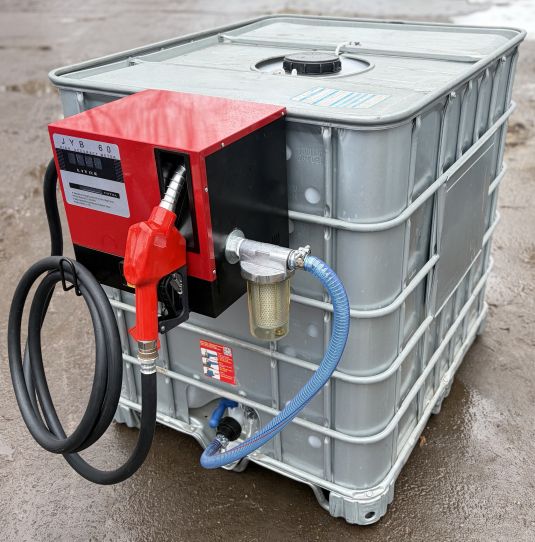 Мини АЗС для дизеля 220V 60 л/м еврокуб в металле с колонкой Artaz Cube Armor