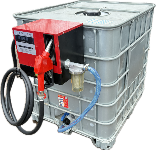 Мини АЗС для дизеля 220V 60 л/м еврокуб в металле с колонкой Artaz Cube Armor