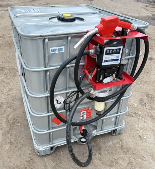 Мини АЗС из еврокуба для бензина 12 вольт 50 л/м мобильный Armor EX