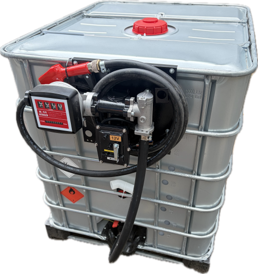 Мини АЗС для бензина 1000 л. насос 12V 50 л/м, мех. счетчик, авт. пистолет, фильтр