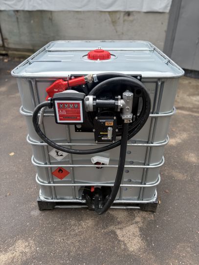 Мини АЗС для бензина 1000 л. насос 12V 50 л/м, мех. счетчик, авт. пистолет, фильтр