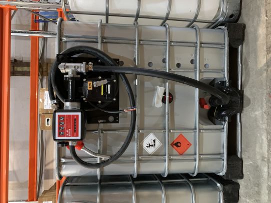 Мини АЗС для бензина 1000 л. насос 12V 50 л/м, мех. счетчик, авт. пистолет, фильтр
