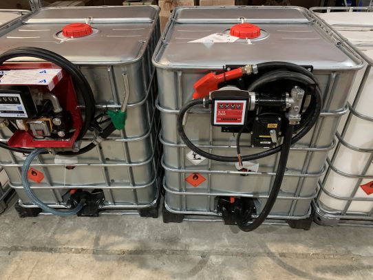 Мини АЗС для бензина 1000 л. насос 12V 50 л/м, мех. счетчик, авт. пистолет, фильтр