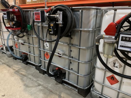 Мини АЗС для бензина 1000 л. насос 12V 50 л/м, мех. счетчик, авт. пистолет, фильтр