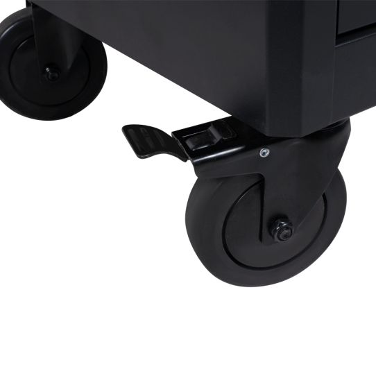 Тележка инструментальная Wiederkraft OPT-717M, 7 ящиков, с набором инструментов 298 предметов