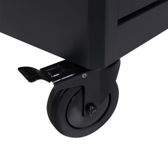 Тележка инструментальная Wiederkraft OPT-717P, 7 ящиков, с набором инструментов 298 предметов