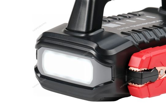 Пусковое устройство-бустер Nordberg WSA50 56 А·ч, 2000 А пика, литиевый аккумулятор, встроенный фонарик, Power Bank Nordberg