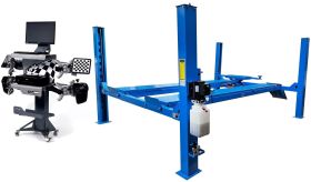 Комплект ES4D-S Подъемник 4-хст. г/п 4,0т,эл/гидр. с трав.+ 6202 Стенд сход развал Техно Вектор 3D Комплект ES4D-S Подъемник 4-хст. г/п 4,0т,эл/гидр. с трав.+ 6202 Стенд сход развал Техно Вектор 3D