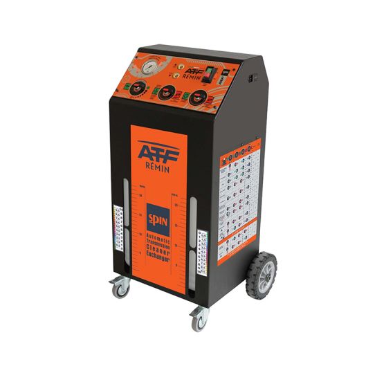 Установка для промывки и замены масла в АКПП с электрическим приводом 220В, двойным резервуаром 2х20 л, ATF REMIN+ Spin 02.023.55S