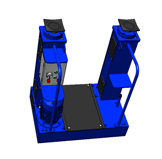 Канавный электромеханический напольный двухштоковый подъемник 10 т КПП10ЭМ800.2 ARTAZ