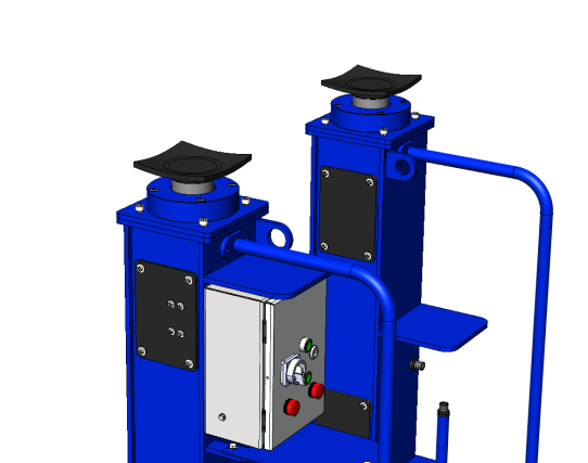 Канавный электромеханический напольный двухштоковый подъемник 10 т КПП10ЭМ800.2 ARTAZ