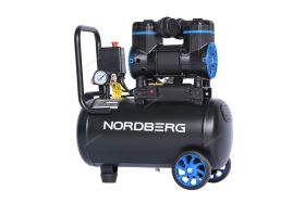 Поршневой компрессор 18 л, 170 л/м, 220В, 0.9 кВт, коаксиальный, безмасляный Nordberg NCEO10/170