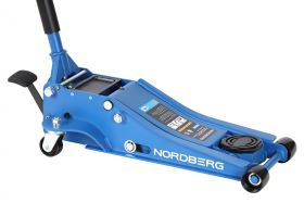 Домкрат гидравлический до 3 т, Nordberg N3203L 75-505 мм, подкатной, двухплунжерный, с рабочим ходом 430 мм